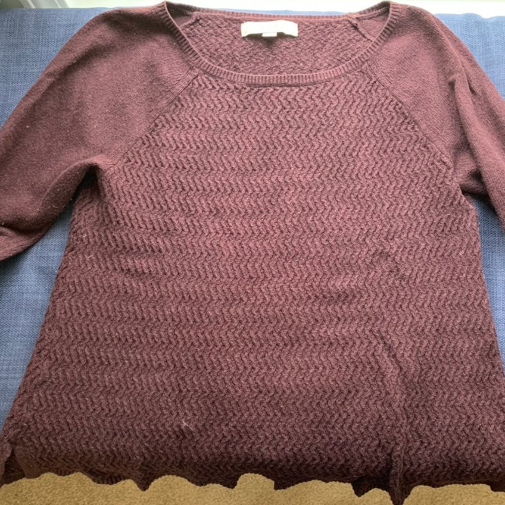 LOFT Burgundy Sweater